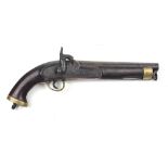 A good heavy Victorian Enfield 1844 Model Percussion Holster Pistol,