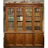 A large 19th Century English mahogany Bookcase, by S.B.