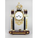 An attractive 19th Century French marble and ormolu mounted Clock,