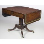 An exceptionally fine Regency period brass inlaid rosewood Sofa Table,