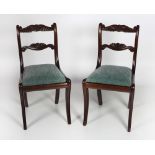 A set of 6 William IV mahogany Dining Chairs,