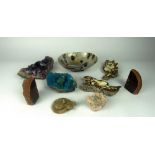 Collection of Fine Specimens A large and attractive Amethyst and Quartz Bowl,