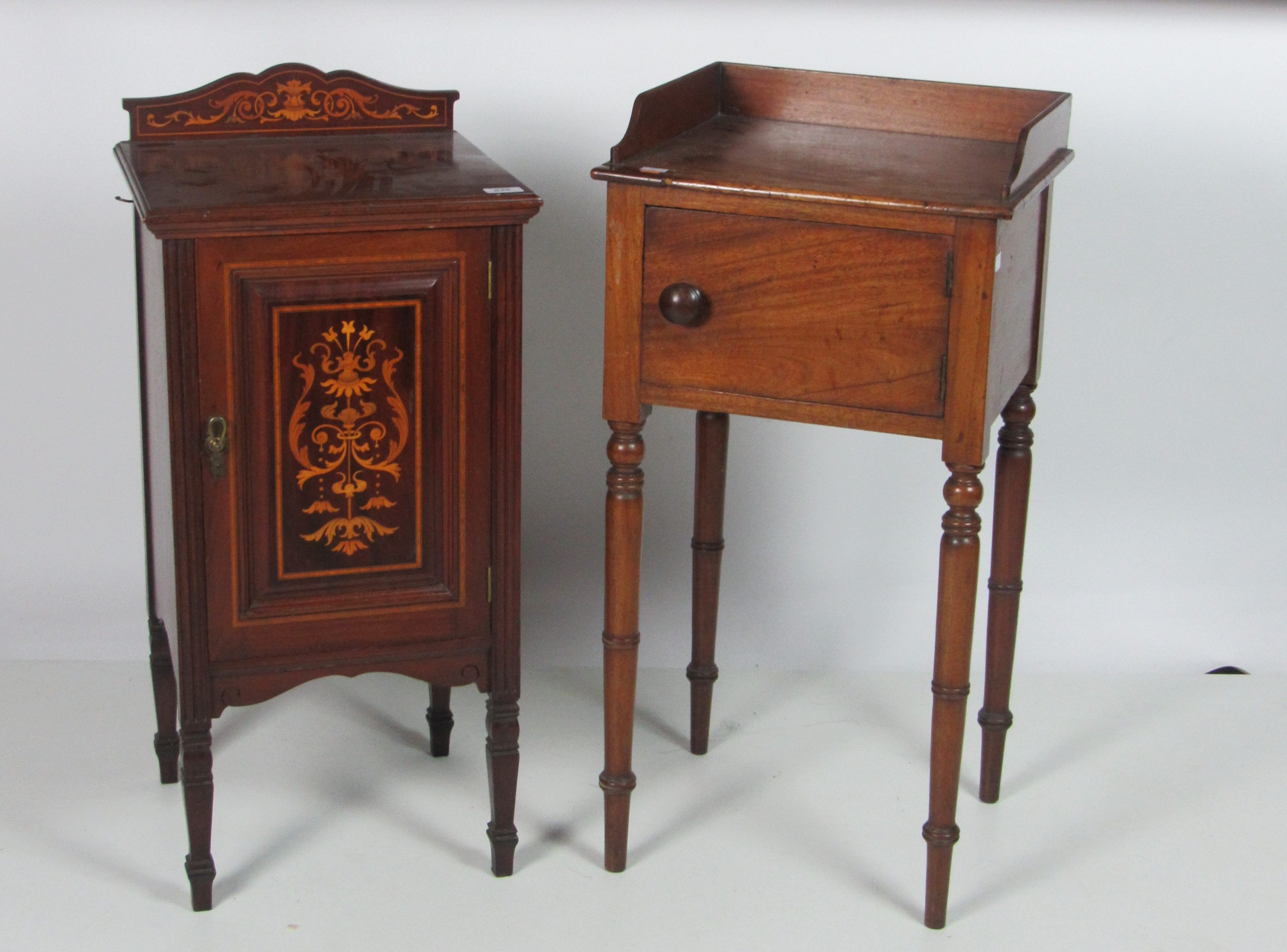 An Irish Georgian mahogany Bedside Locker,