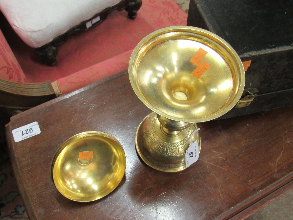 A fine engraved 19th Century French silver gilt Ciborium, c. 1830, approx. - Image 2 of 13