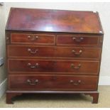 A good quality Georgian period inlaid mahogany Writing Bureau,