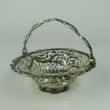 A good quality small late 18th Century pierced London silver Bon Bon Basket,
