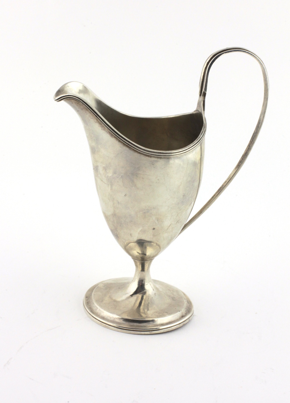 An elegant Irish Georgian silver Cream Jug, by George West, Dublin c. 1799, approx. 6 ozs.