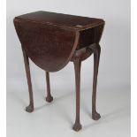 A 19th Century mahogany gate leg Table, of small proportions on ball n' claw feet.