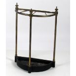 An Edwardian brass Umbrella Stand.