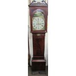 An early 19th Century Scottish figured mahogany Longcase Clock,