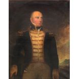 Attributed to George Clint "Vice Admiral, William Lukin Windham," three-quarter length portrait,
