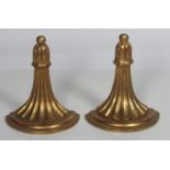 A pair of attractive classical style gilt painted Wall Sconces, each approx. 30cms (12")h.