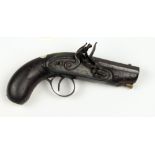 A late 18th Century Irish Flintlock Pocket Pistol, by Mc Dermot of Dublin,