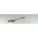 A large Irish George IV Gravy Dividing Spoon, Dublin c. 1821, approx. 5 ozs, 32cms, 12 1/2" long.