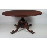 A large Victorian mahogany Breakfast Table,