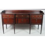 A Nelson period mahogany inverted Sideboard,
