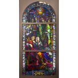 The Earley Studios, Dublin Stained Glass: A magnificent large and colourful stained glass Study,
