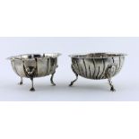 A Victorian Irish silver Sugar Bowl, in the Georgian style with three pad feet, Dublin c.