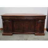 A William IV inlaid mahogany Sideboard,