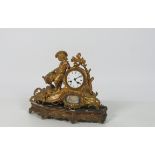 A 19th Century gilt Mantle Clock, by Japy Freres & Co., No. 48, & F.C.