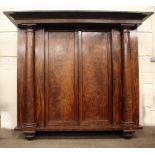 An extremely fine large William IV period Irish figured mahogany Wardrobe,