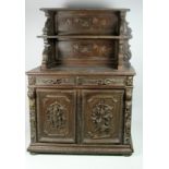 A 19th Century carved oak Buffet,