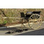 A good 19th Century Back to Back Trap-Railli Car, cob/horse size,