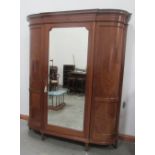 A fine quality Edwardian inlaid mahogany two piece Bedroom Suite,