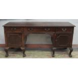 A good quality carved Chippendale style Irish mahogany Sideboard, with rope edge,