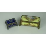 An attractive 19th Century French ormolu mounted Casket Jewellery Box, of rectangular shape,