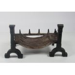 A Gothic style wrought iron Fire Grate.