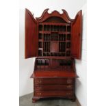 A Georgian style mahogany Secretaire Estate Cabinet,