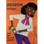 Advertisement Posters: Two large colourful Posters for "Zeo Zon Strahlenfilter," each approx.