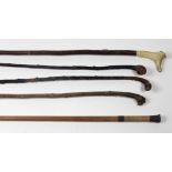 Walking Sticks, Cases, etc: A bundle of Walking Sticks, including one silver topped,