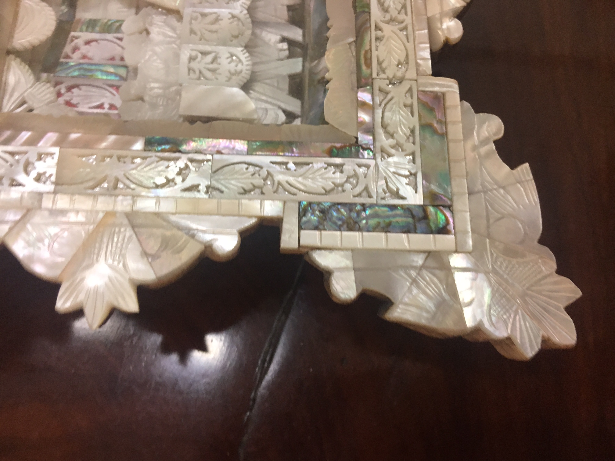 A rare and unusual Continental mother-o-pearl diorama depicting The Last Supper, - Image 2 of 8