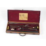 An important pair of late 19th Century / early 20th Century double barrel ejector Shotguns,