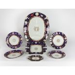 A very attractive large English Victorian Ironstone Dinner Service, by Ashworth Bros.