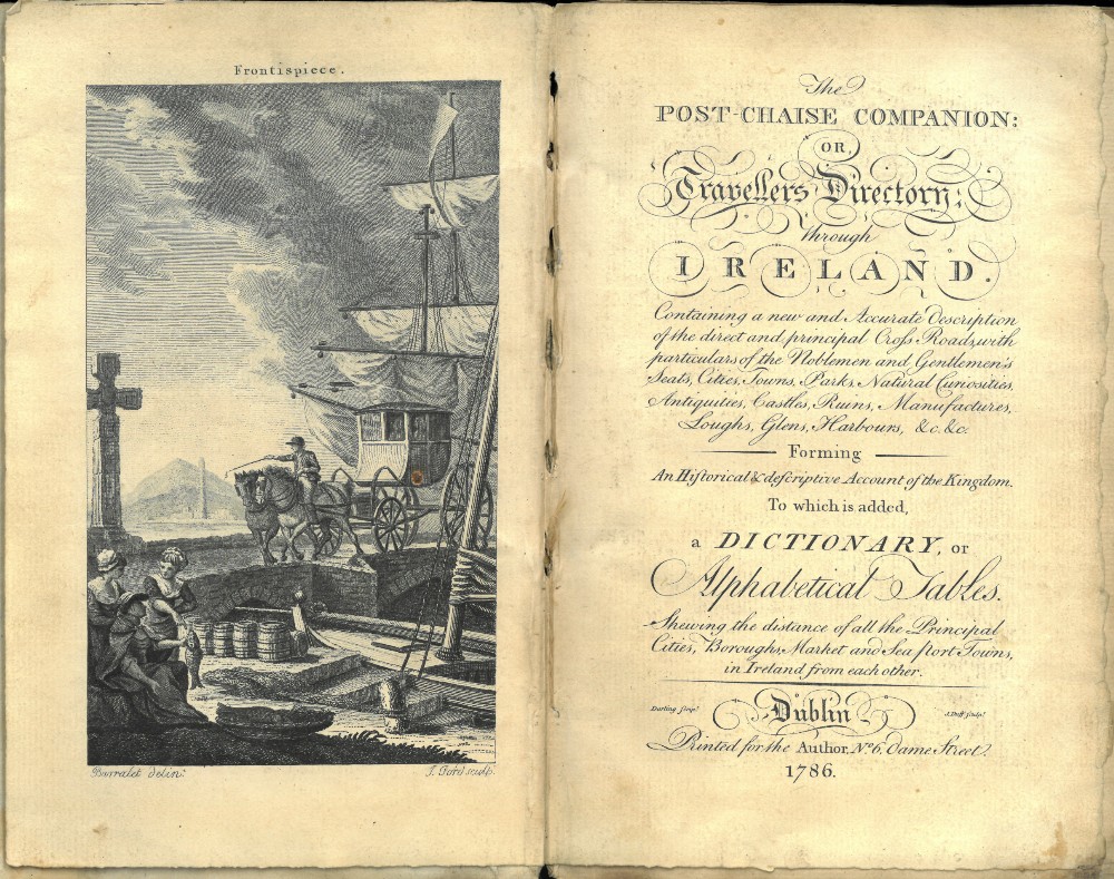 [Wilson (W.)] The Post-Chaise Companion or Travellers Directory through Ireland, 8vo D. 1786.