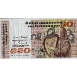 Irish Banknotes: [Series B] The Central Bank of Ireland (Banc Ceannais na hEireann) a group of 26