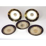 A fine quality and attractive pair of Empire deep porcelain Dishes, Sevres c.