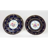 A pair of attractive late 19th Century circular Limoges Plates,