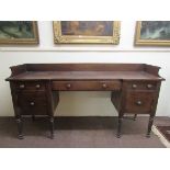 A 19th Century Irish mahogany Nelson Sideboard,