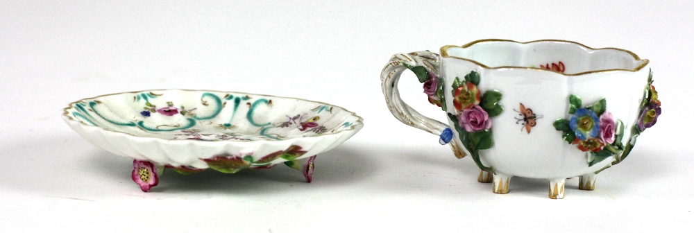 An attractive late 18th / early 19th Century Meissen Cup and Saucer,