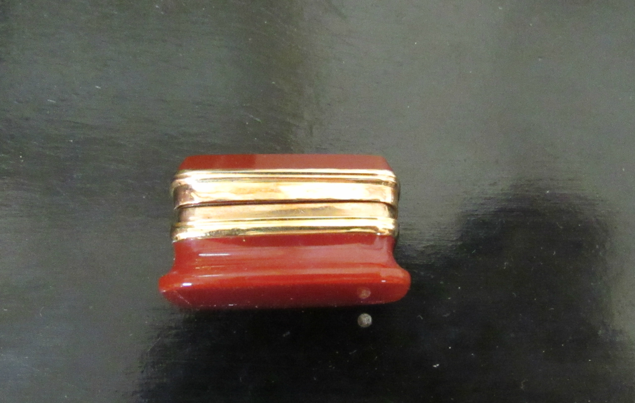 A very attractive 19th Century gold mounted amber colour Vinaigrette, - Image 10 of 10