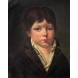 19th Century Irish School A head and shoulders "Portrait of a Young Peasant Boy,