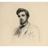 The Original "Mosada" Portrait Yeats (John Butler). A fine pen-and-ink Portrait of his son W.B.