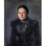 John Butler Yeats R.H.A. (1839 - 1922) "Portrait of a Lady," O.O.C., approx.
