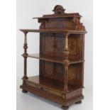 A fine quality Victorian walnut and crossbanded Buffet, in the style of Lamb of Manchester,