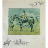 "Snaffles" Charlie Johnson Payne (1884 - 1967) "A Bona fide for Chaser," coloured print,