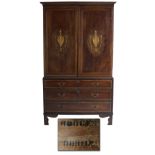 A fine quality late 18th Century Irish inlaid mahogany Wardrobe,
